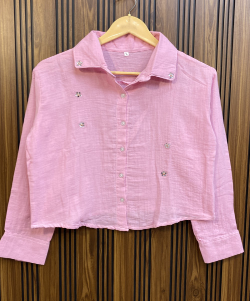Light Pink Cotton Shirt