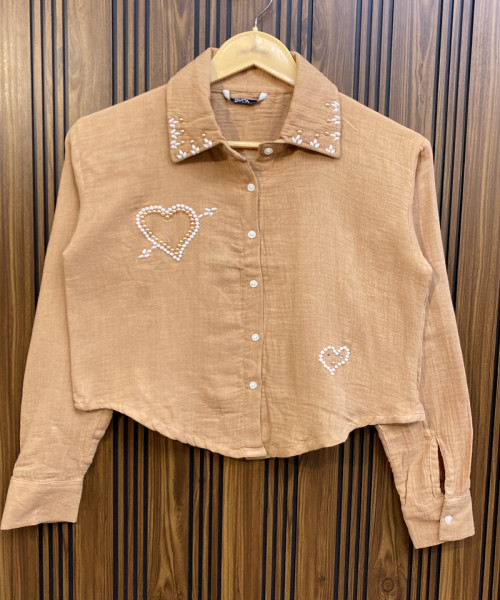 Light Brown Cotton Shirt