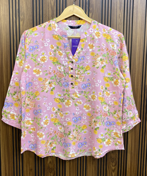 Flower Printed Cotton Kurtis