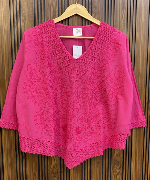 Pink Cotton Kurtis