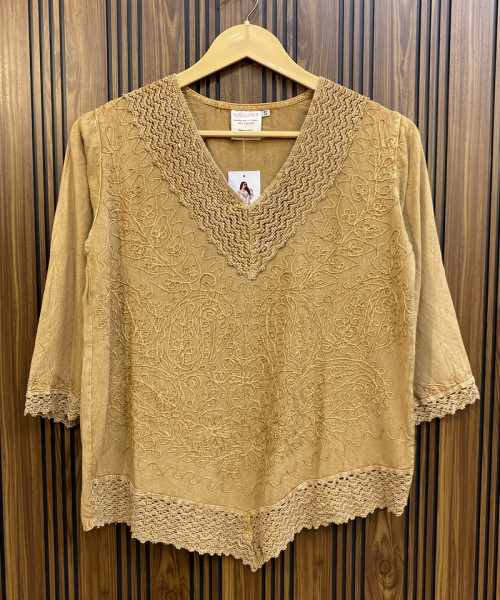 Brown Cotton Kurtis