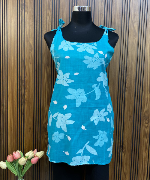 Flower  Printed Cotton  Kurtis