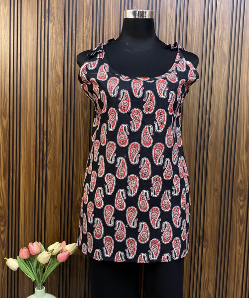 Black Printed Kurtis