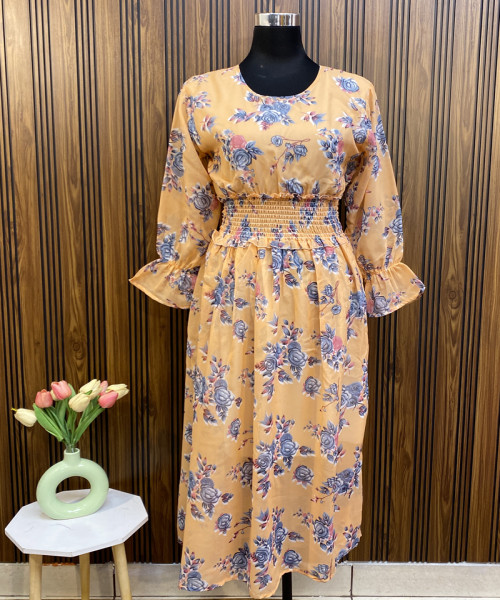 Flower Printed Summer Dress