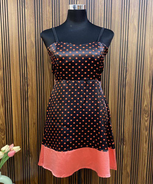 Black Printed Summer Dress