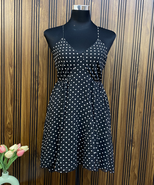 Black  Printed  Summer Dress