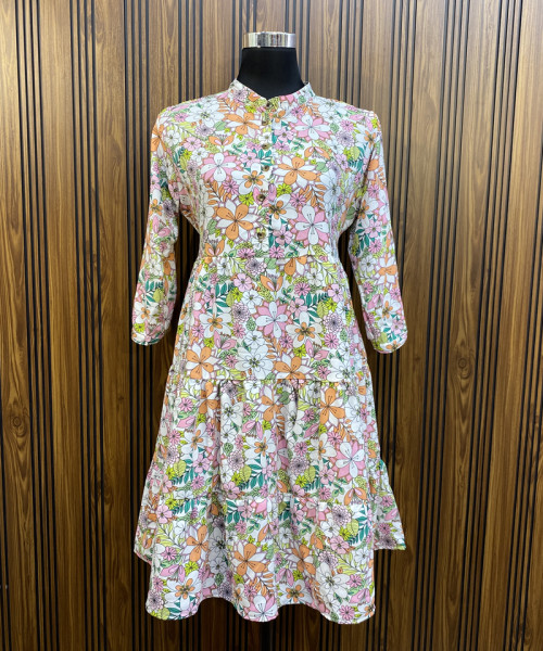 Flower Printed  Summer Dress
