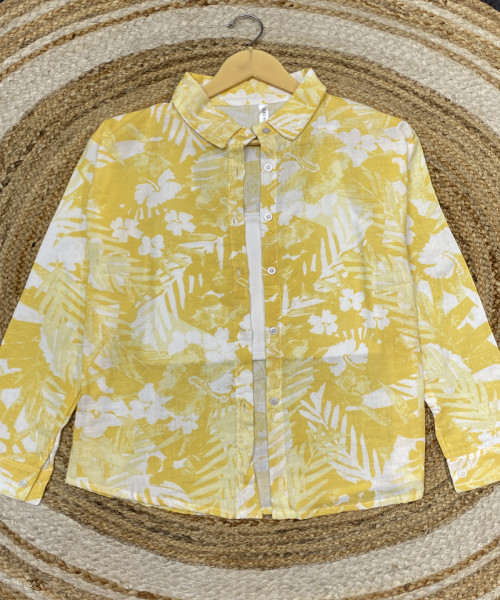 Yellow With White Shirt