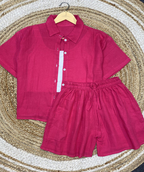 Dark Pink Co Ord Set