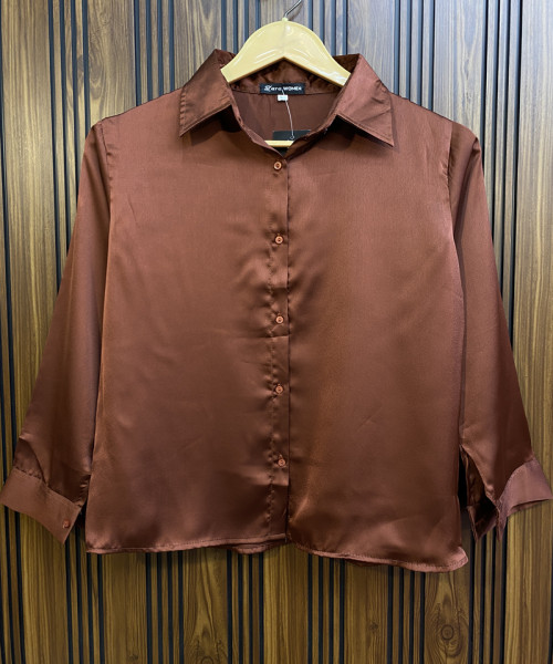 Brown Long Shirt For Women