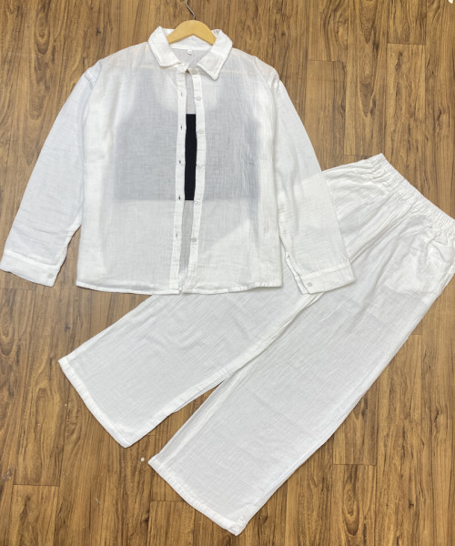 White Co Ord Set For Women