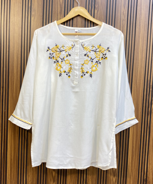 White Long Kurtis