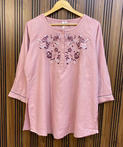 Pink Long Kurtis
