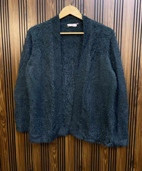 Black Fur Shrugs For Women