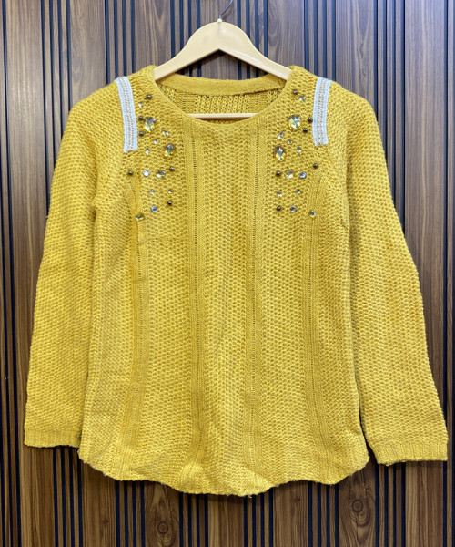 Mustard Yellow Winter Pullover