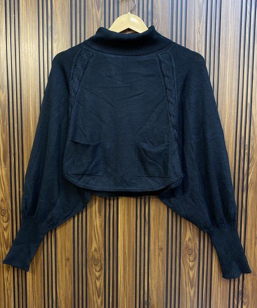Black Knitted Pullover