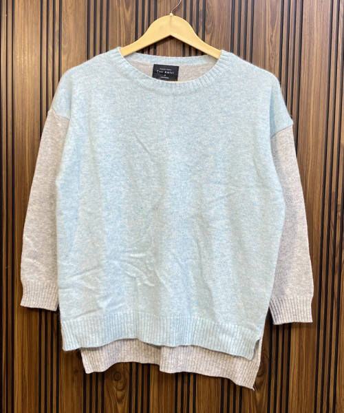 Sky Blue Knitted Pullover