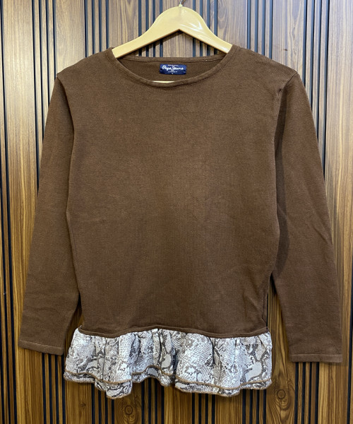 Dark Brown Winter Top
