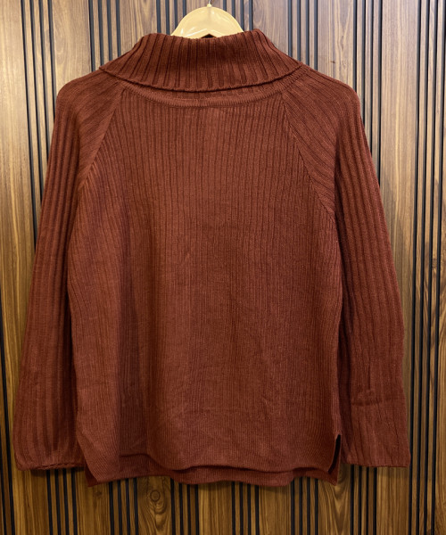 High Neck Knitted Top