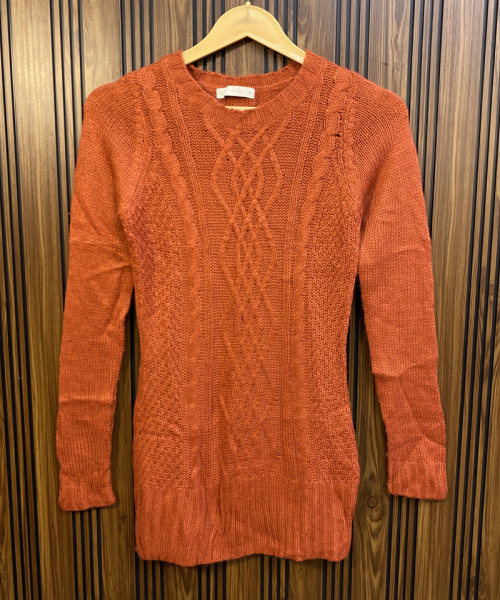 Orange Knitted Top