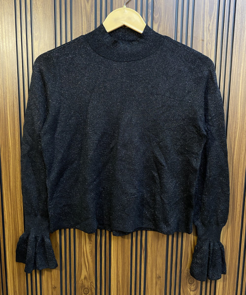 Black  Knitted Pullover