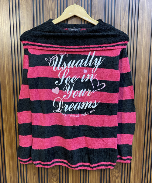 Pink With Black Pre Winter Top