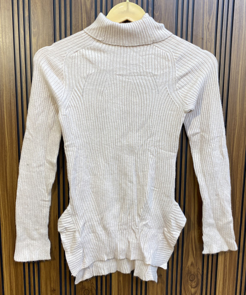 White High Neck Pre Winter Top