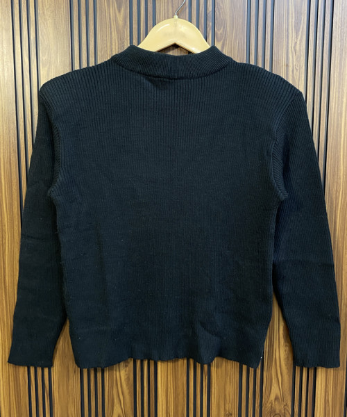 Black Turtle Neck Pre Winter Top