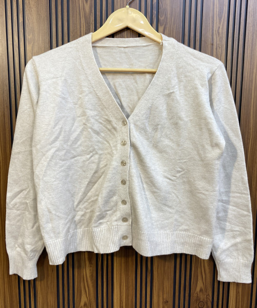 Off White Knitted Cardigan