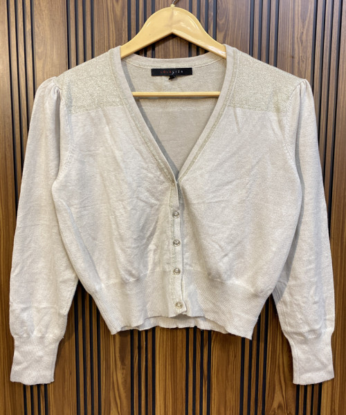 Off White  Knitted Cardigan