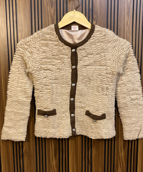 Brown Knit Cardigan