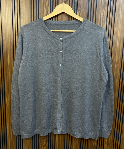 Grey  Knitted Cardigan