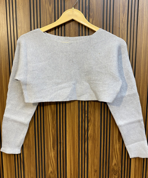 Grey Knit Top