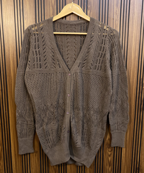 Brown  Winter  Cardigan