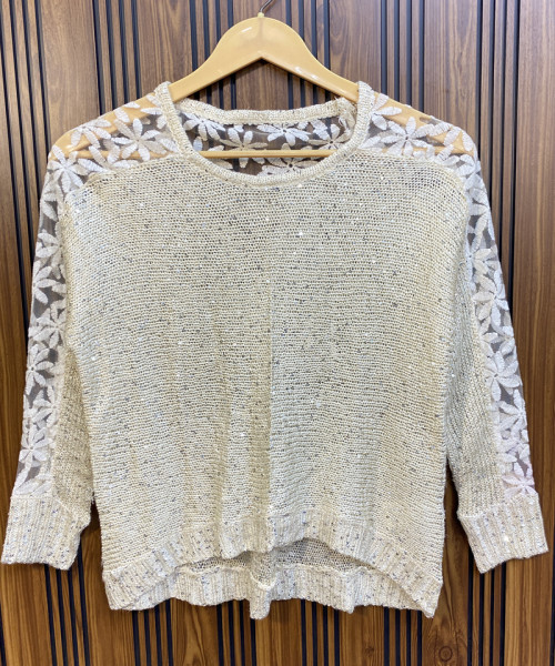 Off White Winter Top