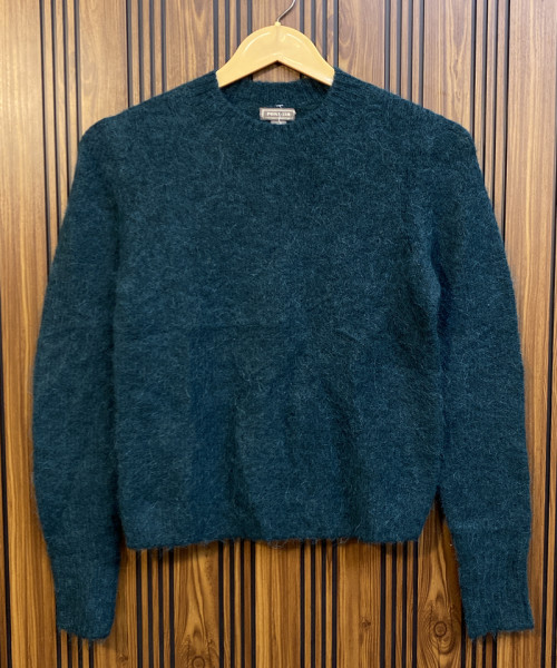 Round  Neck Fur Pullover