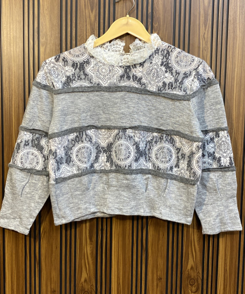 Grey  Winter Pullover