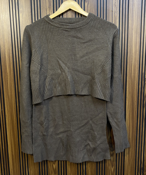 Round Neck  Knitted Pullover