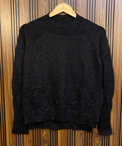 Winter Black Pullover For Women