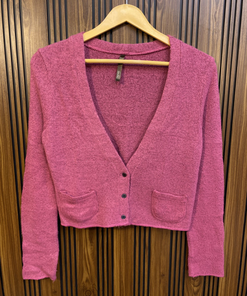 Pink Winter Cardigan