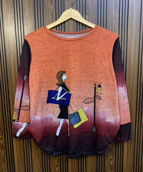 Printed Pre Winter Top