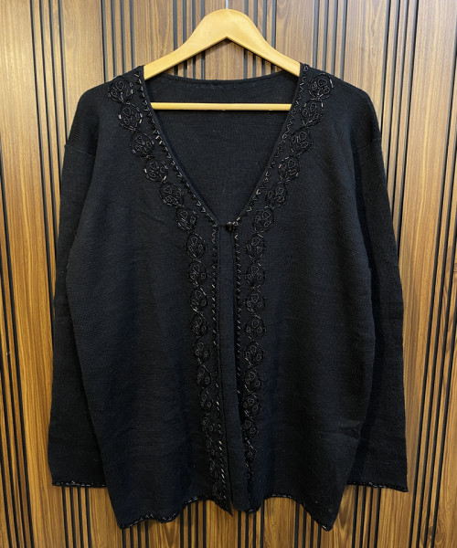 Black Winter Knitted Shrug