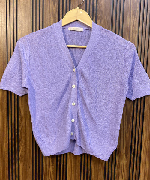 Periwinkle Purple Winter Cardigan