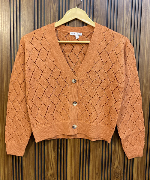 Mustard Yellow Knitted Cardigan