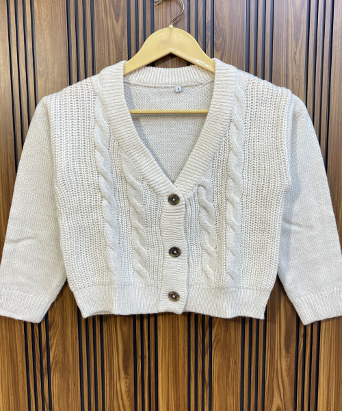 White Winter  Cardigan