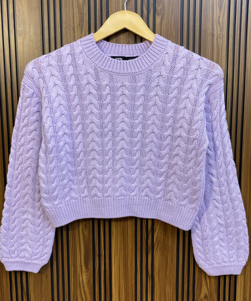 Lavender Winter Knitted Pullover