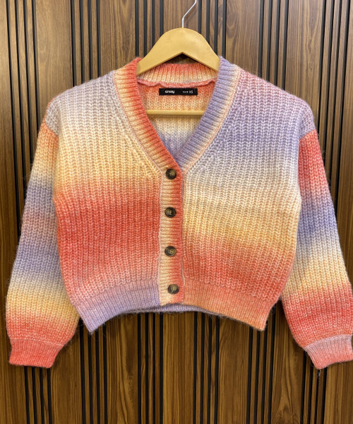 Multi  Colour Winter Cardigan