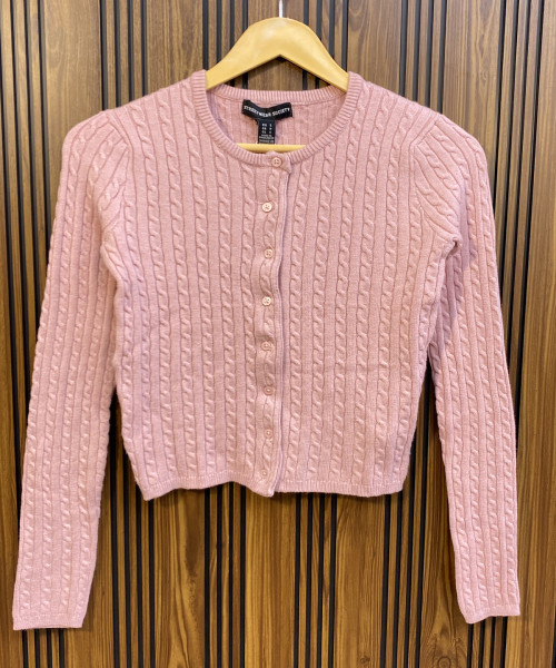 Light Pink Winter Cardigan