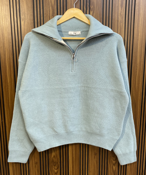 Pistachio Green Winter Pullover