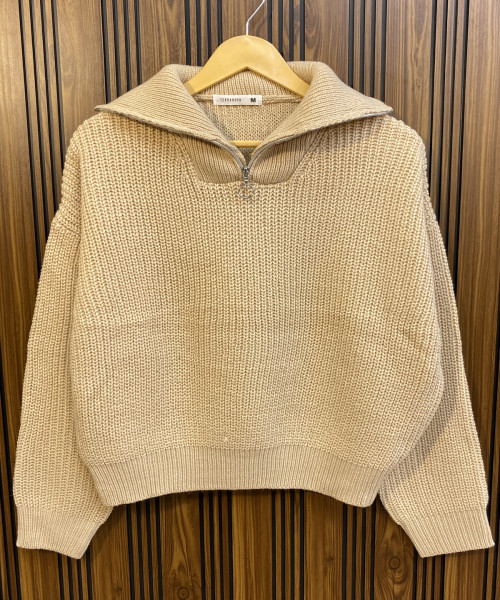 Brown  Winter Knitted Pullover